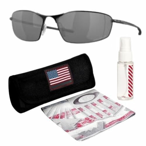 Oakley WHISKER OO4141 Oval Shape Sunglasses With Official Eyewear Kit, Satin Black, 60 mm