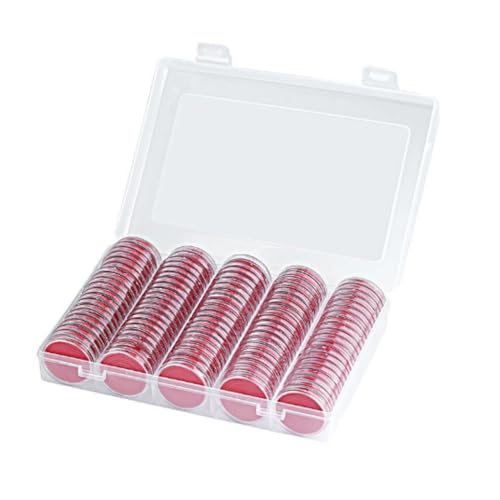 Capsulas de moneda transparentes para colección 33mm miniatura 5