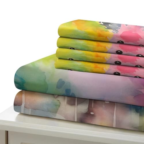 Parure de lit tranches d'agrumes 260x220 en microfibre pour ado