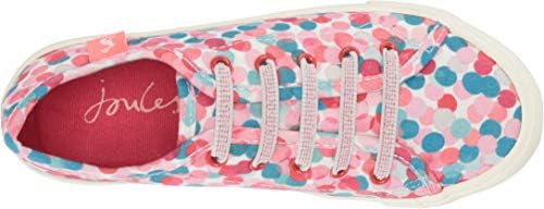 Joules Unisex-Child JNR Coast Pump Sneaker, White Fairy Ditsy, 9 M US Little Kid | Image 4
