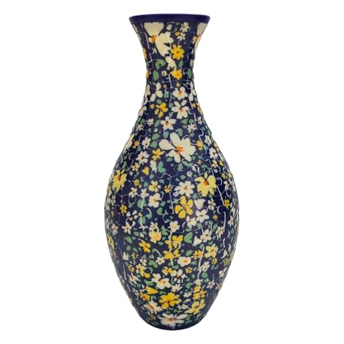 Vase en puzzle 3D artisanal aux pièces en carton premium