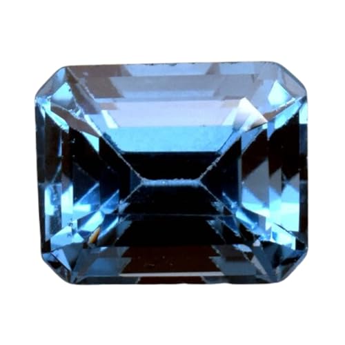 Topaze bleue naturelle émeraude pierre précieuse en vrac pour fabrication bijoux et bague