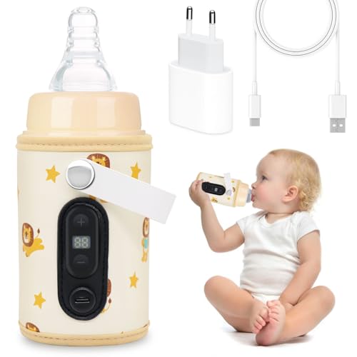 Idota Flaschenwärmer Baby Unterwegs, Tragbarer Fläschchenwärmer...