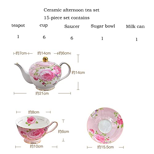 Nfguy Ceramic Coffee Cups Set Of 15 Bone China Tea Sets Tea Cups And Saucer Sets Coffee Cups #TOP2