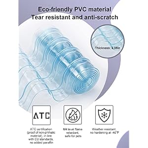 7.9 in x 4.9 ft Canine Door Alternative Flaps - Protected Plastic Vinyl Strip for DIY Doghouse Entry Door or Cat Door, Eco-Pleasant Clear Canine Home Door Flap, Simple to Reduce & Set up 7.9 in x 4.9 ft Canine Door Alternative Flaps – Protected Plastic Vinyl Strip for DIY Doghouse Entry Door or Cat Door, Eco-Pleasant Clear Canine Home Door Flap, Simple to Reduce & Set up