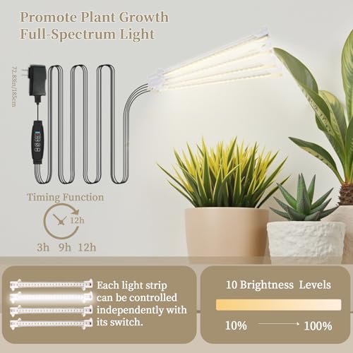 Image of Plant Stand Indoor with Grow Lights - 11 Tiered Plant Shelf with Drawer, 65 inch Corner Plant Stands for Indoor Plants, Plant Stand for Multiple Plant, Flower Display Rack for Home, Living Room, Patio