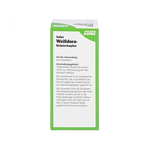Weißdorn-Tropfen Salus 100 ml – Kräutertropfen zur Unterstützung der Herzgesundheit