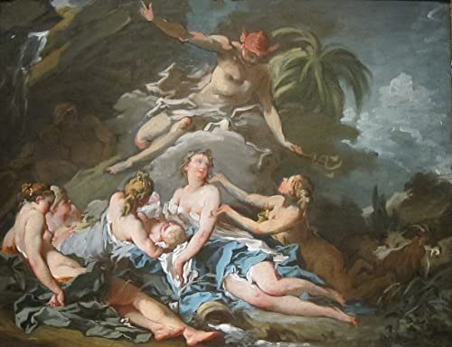 Affiches sur toile François Boucher salon décoration murale mythologique sans cadre
