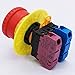 TWTADE/Red Mushroom Cap 1NO 1NC DPST Emergency Stop Push Button Switch AC 660V 10A YW1B-V4E11R