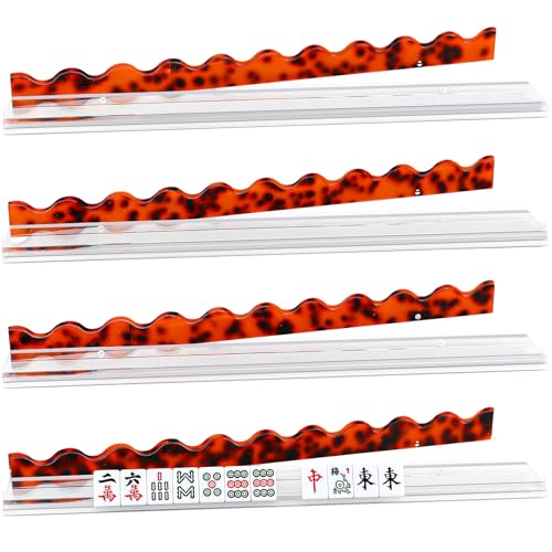Set 4 Soportes de Mahjong con Empujadores Magnéticos
