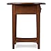 Haven Ridge Solid Wood Oval Side Table with Drawer and Shelf, Medium Oak Brown, Perfect for Living Rooms, Bedrooms, and Small Spaces – Leick Home, 9042-MED