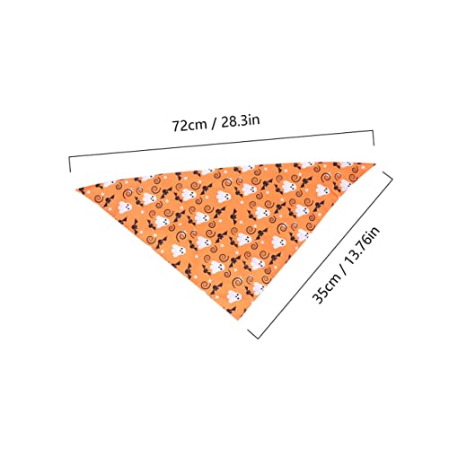 FONDOTIN Cachecol de triângulo de estimação de Halloween cachecol para cachorro cachecol de cachorro