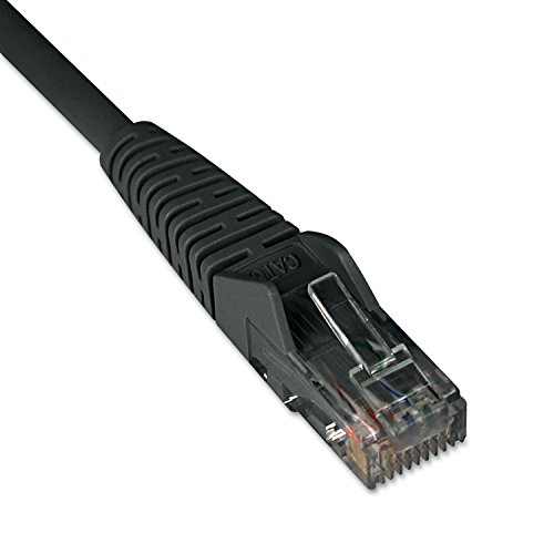 Image of Tripp Lite 30 cm Cat6 Gigabit Snagless Molded Patch Cable (RJ45 M/M) - Black (N201-001-BK)