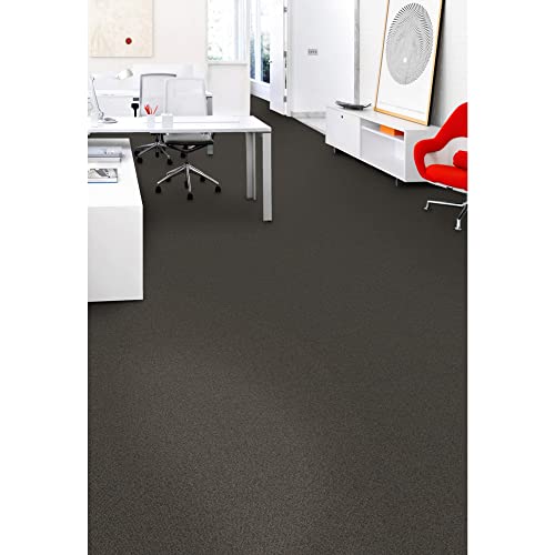Image of Mohawk Advance 24 inch x 24 inch Berber (Loop pile), 0.11 inch Pile Height, Carpet Tile, Nylon Fiber, Deep Water Color, (24 Tiles), (96 sqft /carton)