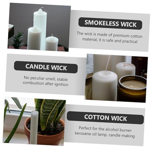 Pabilo de Algodón Trenzado en Rollo para Velas DIY miniatura 4