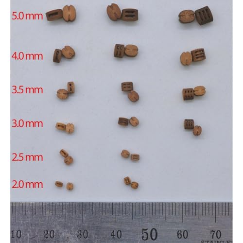 Blocs de bois 5mm Model Shipways poulie double accastillage navire bois