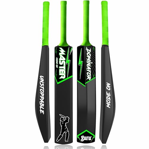 Image of guru Plastic Bat, Plastic Cricket Bat Full Size Hard Heavy Duty Cricket PVC /Plastic Cricket Bat (800-850 g)