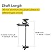 AQUOS Haswing Black 12V 55LBS 48inch Bow Mount Trolling Motor with 2.4 G Remote Control, Quick Release Bracket for Inflatable Boat Kayak Bass Boat Aluminum Boat Fishing, Freshwater/Saltwater Use