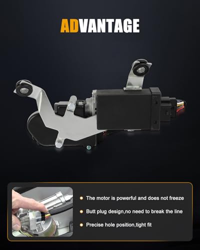 Image of ROADFAR Rear Windshield Wiper Motor for Chevy for GMC & Oldsmobile Vehicles | Fit For Chevrolet For Blazer 1995-2005|For GMC For Jimmy 1995-2005|For Oldsmobile For Bravada 1996-2001|OE 12365368|4 Pins