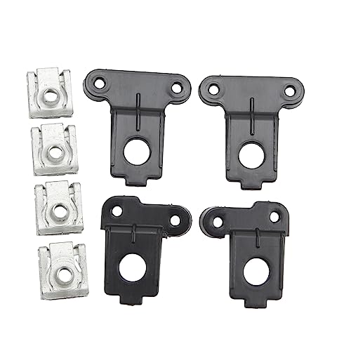 Haofy Kit de Réparation de Languette de Support de Phare en Alliage D'aluminium, Numéro OE 2G0998225 2G0998226 pour Fixation Rapide 4 Supports 4 Boucles