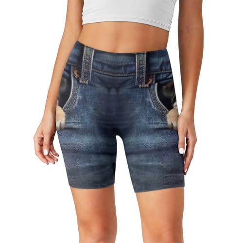 LGBT Biker Yoga Shorts for Women, Flame High Waisted 8.5" Inseam Athletic Running Workout Gym Shorts Tummy Control2