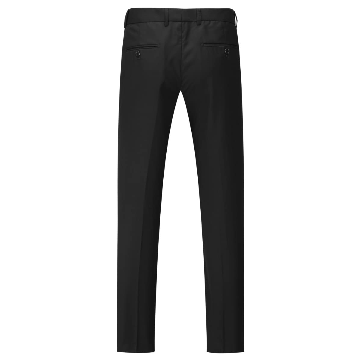 YOUTHUP Garnitur męski, 2-częściowy, slim fit, garnitur męski, biznesowy, wesele, nowoczesny garnitur, marynarka, spodnie garniturowe, czarny, XL