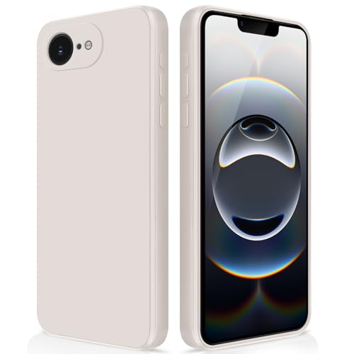 Coque silicone iPhone 16e antichoc ultra-blanche avec doublure interne fibre