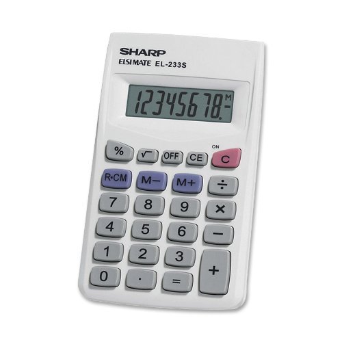6 X Sharp EL233SB Standard Function Calculator