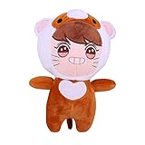 NUOFENG KPOP Lindo Cartoon Exo Peluche Muñeco Juguete Chanyeol Sehun D. O. Kai Suho Xiumin Baekhyun Chen Tiro Almohada Cojín - H07, 15.7 Inch