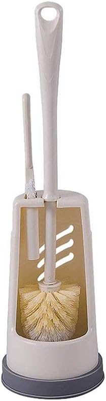 Plastic Toilet Brush Holder-with Cleaning Corner, 50 Cm Long, 13 Wide, Beige