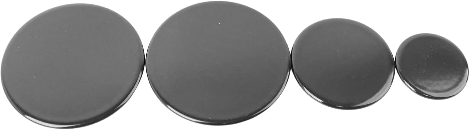 4Pcs Stove Burner Cap Set Replace for W11605759 AP7192865 W11435570 W11352138 PS16731145, Compatible with Whirlpool, Maytag, KitchenAid Stoves