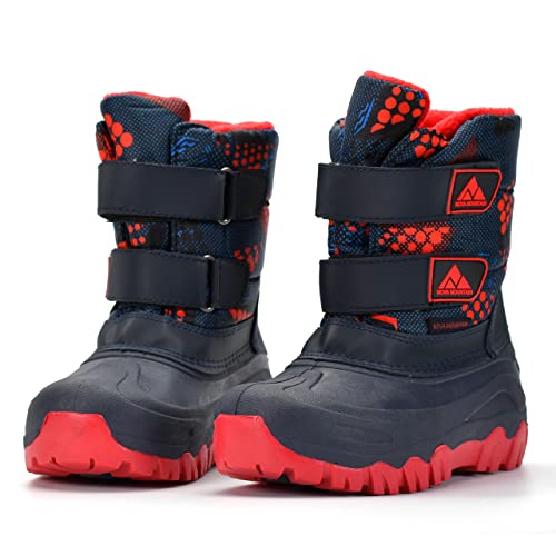 Nova Mountain Boys Girls Little Kids Winter Snow Boots,NF NFWB122FF NavyRed 62