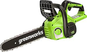 Greenworks G40CS30II Tronçonneuse à Batterie, Longueur Guide-Chaîne 12-Pouces (30 cm), Vitesse 4,2 m/s, 2,6 kg, Graisseur Automatique, SANS Batterie 40V Ni Chargeur, Garantie 3 Ans