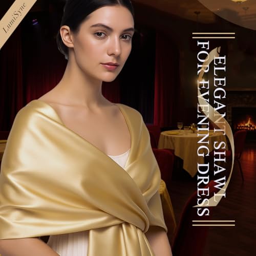 Women Satin Chiffon Evening Scarve Silky Solid Color Shawl Wraps Stole For Weddings Bridal Bridesmaids Proms Parties3