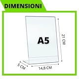 Zoom IMG-1 pajada espositore a5 plexiglass trasparente