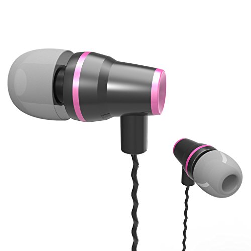 yoyomax Metal in-Ear Headphones Earbuds Earphones with Mic for Apple iPhone iPad iPod MacBook and Andriod Smartphones - Black