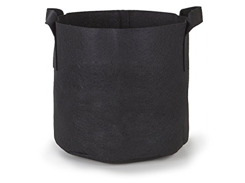 247Garden 5-Pack 2-Gallon Aeration Fabric Pot/Plant Grow Bag w/Handles (260 GSM, Black, 7.5H x 8.5D) - Thumbnail 3