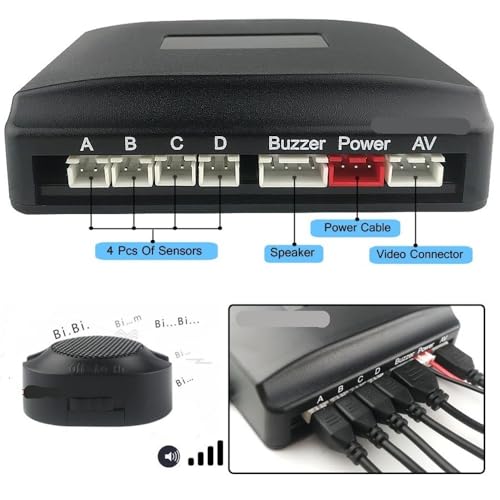 Radar de marcha atrás inalámbrico para coche, sensor de aparcamiento visible, kit de detector de radar de asistencia de video de 5 pulgadas, monitor TFT con cámara de visión trasera, radar de marcha