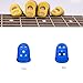 50Pcs Silicone Finger Tips Guard 5 Sizes Silicone Thimble Finger Pads Grip Finger Protector Covers for Paperwork, Cutting, Wax Carving, Guitar Playing (XS/S/M/L/XL)