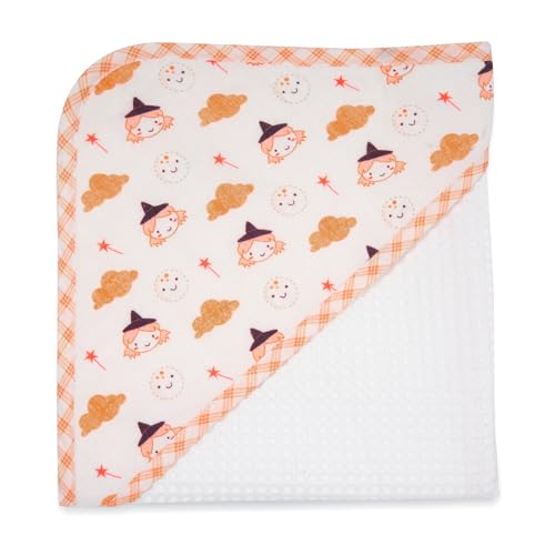 Image of TIDY SLEEP Waffle Design Baby Bath Towel - Ultra Soft, Highly Absorbent Whimsy Magic