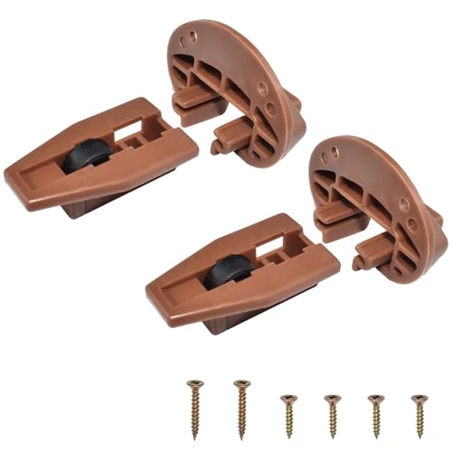 Drawer Guide Kit Compatible with Kenlin Rite-Trak II Model #168 Replacement kit with Roller for Most Furniture Manufacturers Hardware and Installation Tools 2 Sets