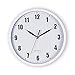 SAC SMARTEN ARTS Silent Wall Clocks Battery Operated Wall Clock for Kids White Non-Ticking Easy to Read Wall Clock for Bathroom Kitchen Living Room Bedroom in 8 Inches