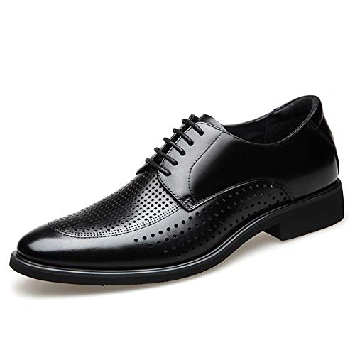 Zapatos Oxford de cuero con puntera fina y tacón reforzado de alta durabilidad