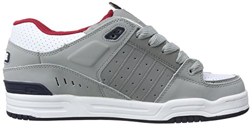 Image of Globe Fusion, Men's Skateboard Shoe, Grey White Navy, 43