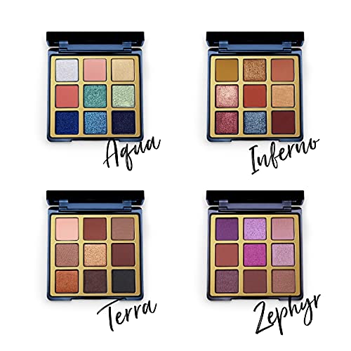 Eleman Zephyr Purple Eyeshadow Palette - Ultra Rich Pigmented Matte, Metallic, Shimmer And Satin Shades - Vegan And Cruelty-Free Ingredients #TOP7