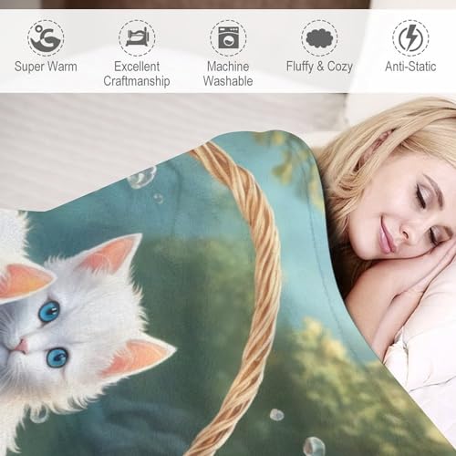 Couverture en flanelle chat couverture confortable douce sofa lit 180x200