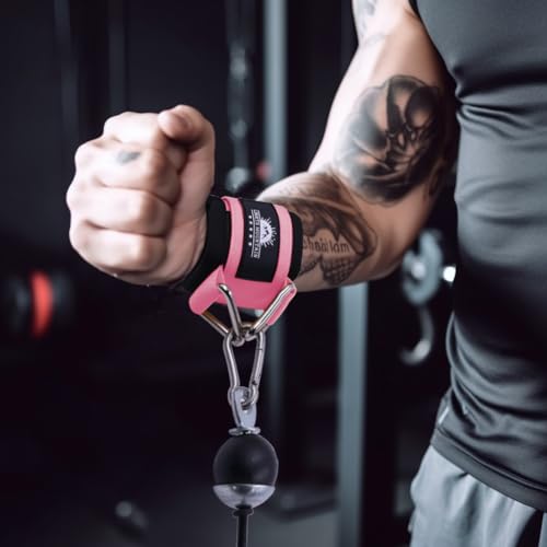 Image of Wrist Cuffs for Cable Machines - Padded & Adjustable Straps for Lateral Raises, Tricep Pushdowns & Strength Training