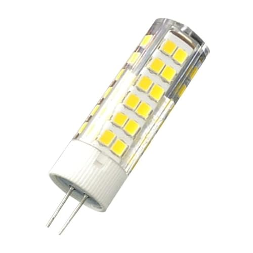 RZL Lighting, Pack of 10, Led Corn Light AC220V 7W G4/G9/E14 75LED 2835SMD Ceramic Mini Lamp Light Source(G4 White,7W 85-265V)