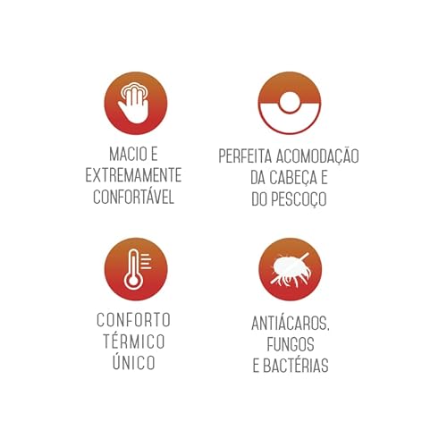 Travesseiro Nasa-X Duoflex Bege Para fronha 45cmx65cm Espuma 100% poliuretano