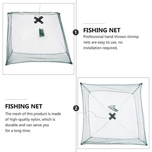 Rede de pesca Besportble, rede de pesca dobrável, rede de pesca, armadilha de peixe, rede de pesca p